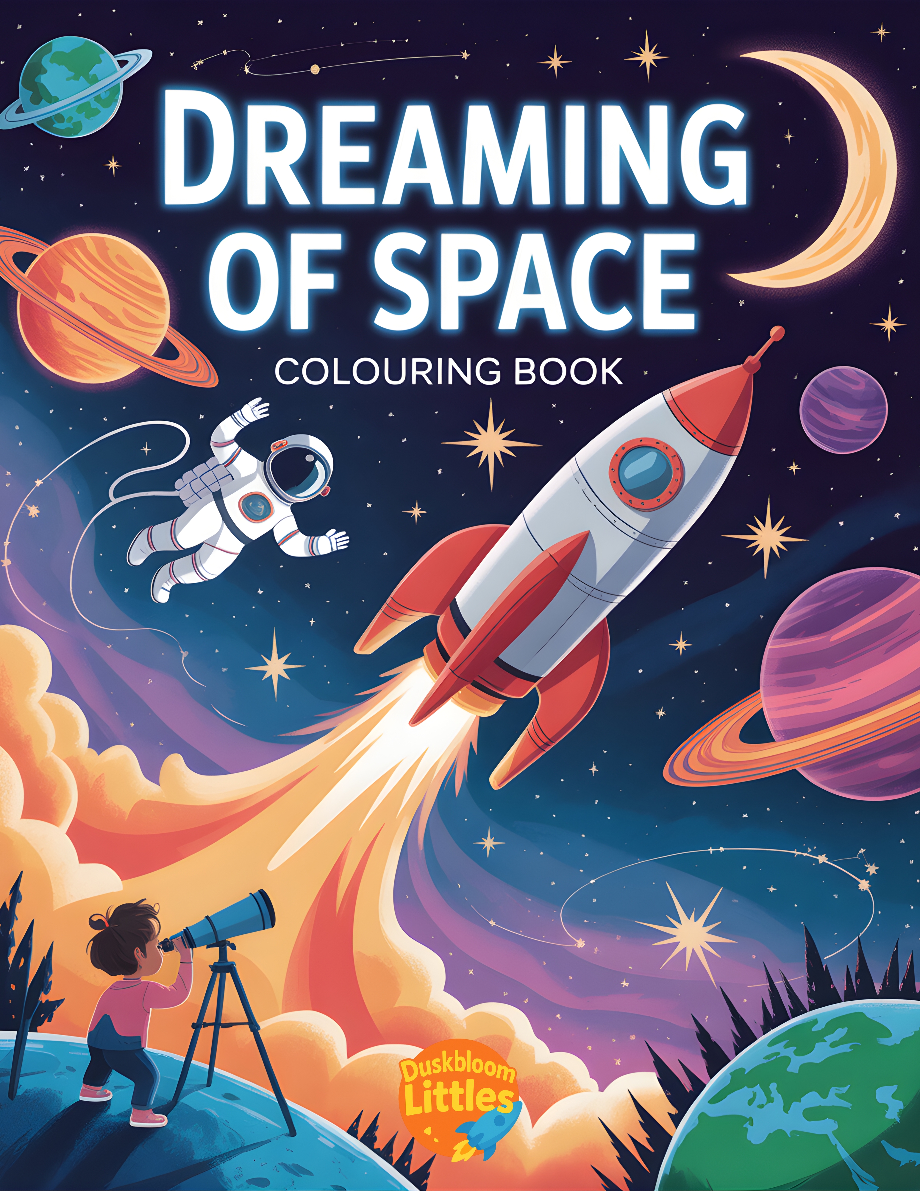 Dreaming of Space Colouring Book